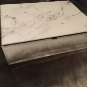 Faux Marble Mirored Box